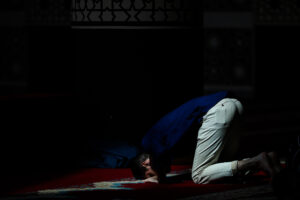 LUC_Mosquito BUENOS AIRES, ARGENTINA - April 10: Muslim families present in Argentina pray while celebrating Eid Mubarak at the Argentine Islamic Center mosque, in Buenos Aires, Argentina, on April 10, 2024.
The Muslim community present in Argentina celebrated "Eid Mubarak" at the Argentine Islamic Center Mosque. With less influx than in previous years because it is a working day in the country but with the same joy as always for having fulfilled the prophet's mandate and completed the 30 days of Ramadan.